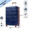 Merax Luggage with TSA Lock Spinner Wheels Hardside Expandable Luggage Travel Suitcase Carry on Luggage ABS 24"