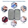 Travel Passport Wallet 12Cells Ticket ID Credit Card Holder Water Repellent Documents Phone Organizer